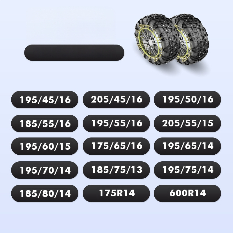 Lanț antiaderant pentru anvelope din cauciuc Xiude, 6 kg, Model Special pentru Anvelope, Compatibil cu Toate Specificațiile Anvelopei