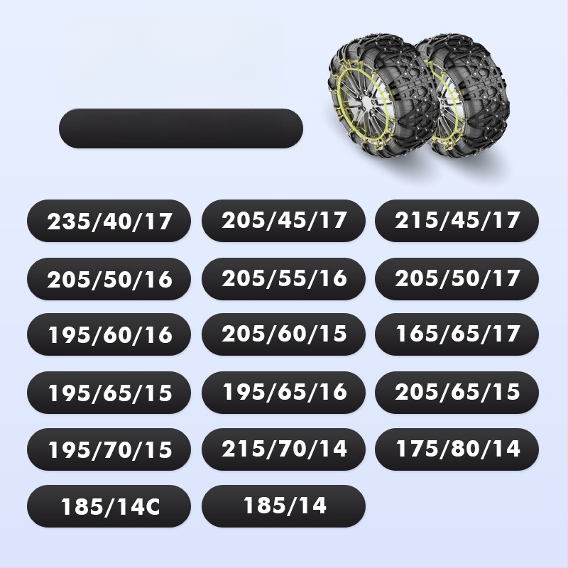 Lanț antiaderant pentru anvelope din cauciuc Xiude, 6 kg, Model Special pentru Anvelope, Compatibil cu Toate Specificațiile Anvelopei