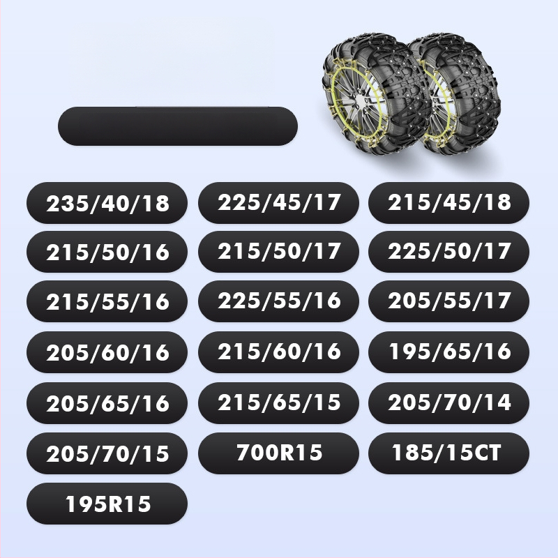 Lanț antiaderant pentru anvelope din cauciuc Xiude, 6 kg, Model Special pentru Anvelope, Compatibil cu Toate Specificațiile Anvelopei