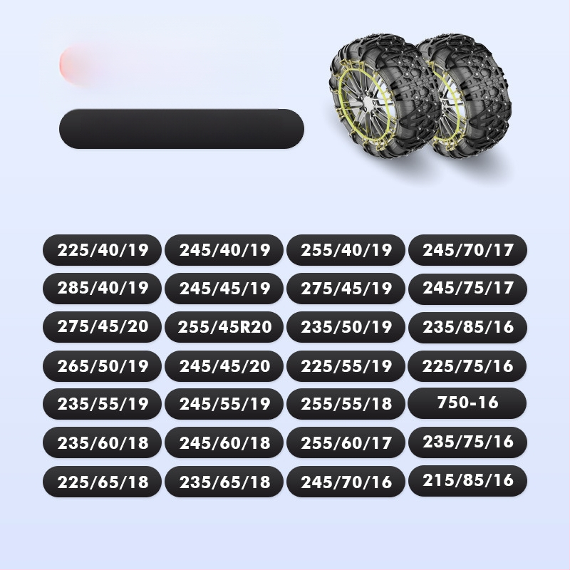 Lanț antiaderant pentru anvelope din cauciuc Xiude, 6 kg, Model Special pentru Anvelope, Compatibil cu Toate Specificațiile Anvelopei