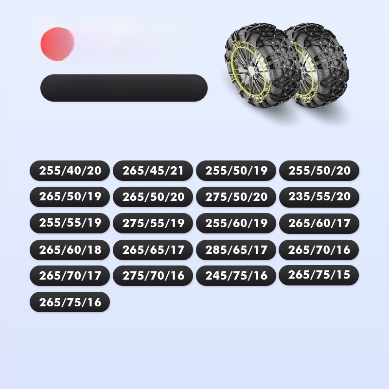 Lanț antiaderant pentru anvelope din cauciuc Xiude, 6 kg, Model Special pentru Anvelope, Compatibil cu Toate Specificațiile Anvelopei