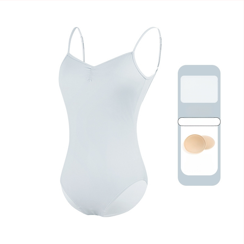 Női balett-leotár vékony pántokkal, egyrészes táncruha, nylon 75% anyag, nylon bélés 80%, felnőtteknek, nyári gyakorlathoz