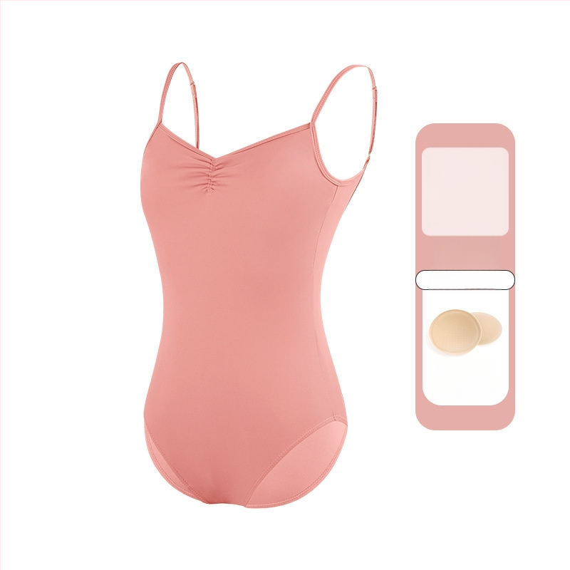 Női balett-leotár vékony pántokkal, egyrészes táncruha, nylon 75% anyag, nylon bélés 80%, felnőtteknek, nyári gyakorlathoz