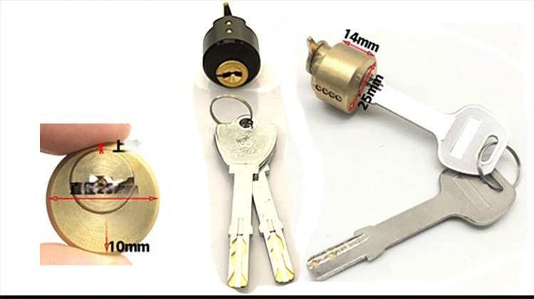 Zárcilinder, különleges formájú elektronikus zár belső ajtókhoz és szállodai ajtókhoz, cinkötvözet
