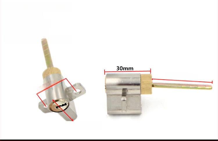 Zárcilinder, különleges formájú elektronikus zár belső ajtókhoz és szállodai ajtókhoz, cinkötvözet