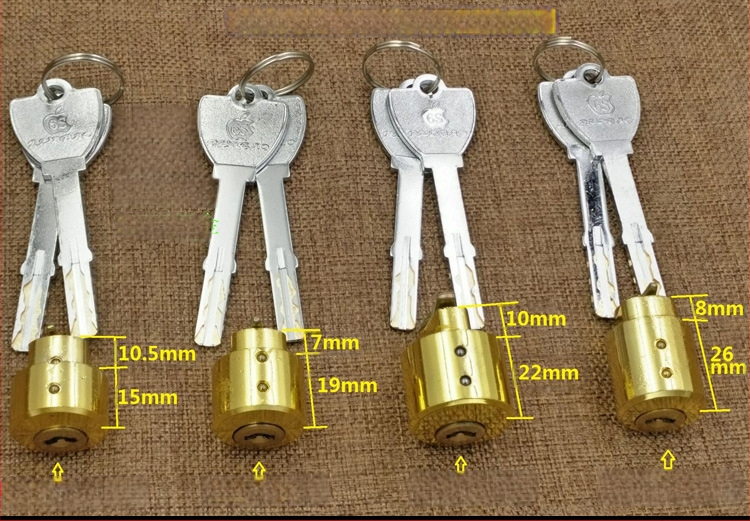 Zárcilinder, különleges formájú elektronikus zár belső ajtókhoz és szállodai ajtókhoz, cinkötvözet
