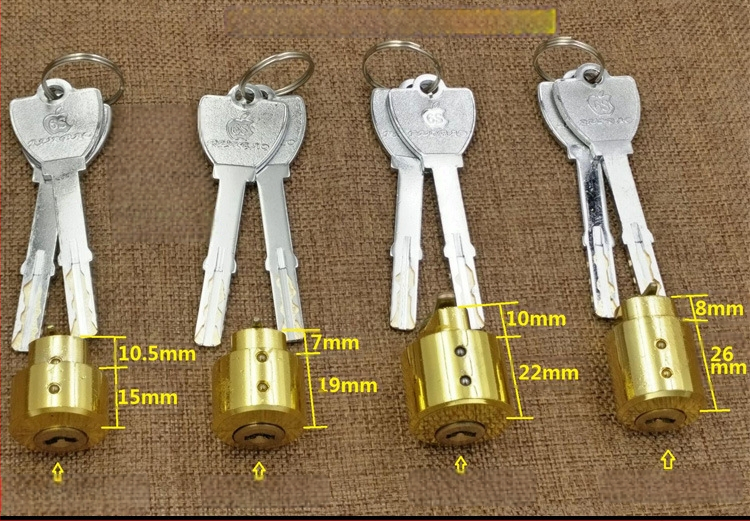Zárcilinder, különleges formájú elektronikus zár belső ajtókhoz és szállodai ajtókhoz, cinkötvözet