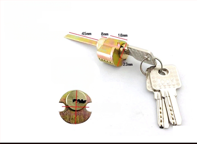 Zárcilinder, különleges formájú elektronikus zár belső ajtókhoz és szállodai ajtókhoz, cinkötvözet