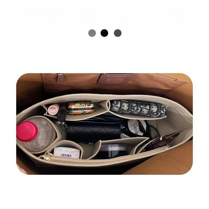 Unutarnji organizator za tote torbe – tijelo od filca, podstava od poliestera, jednobojni uzorak, ultra lagan, otporan na krađu, proširivo skladištenje za kućnu upotrebu