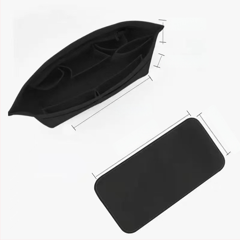 Unutarnji organizator za tote torbe – tijelo od filca, podstava od poliestera, jednobojni uzorak, ultra lagan, otporan na krađu, proširivo skladištenje za kućnu upotrebu