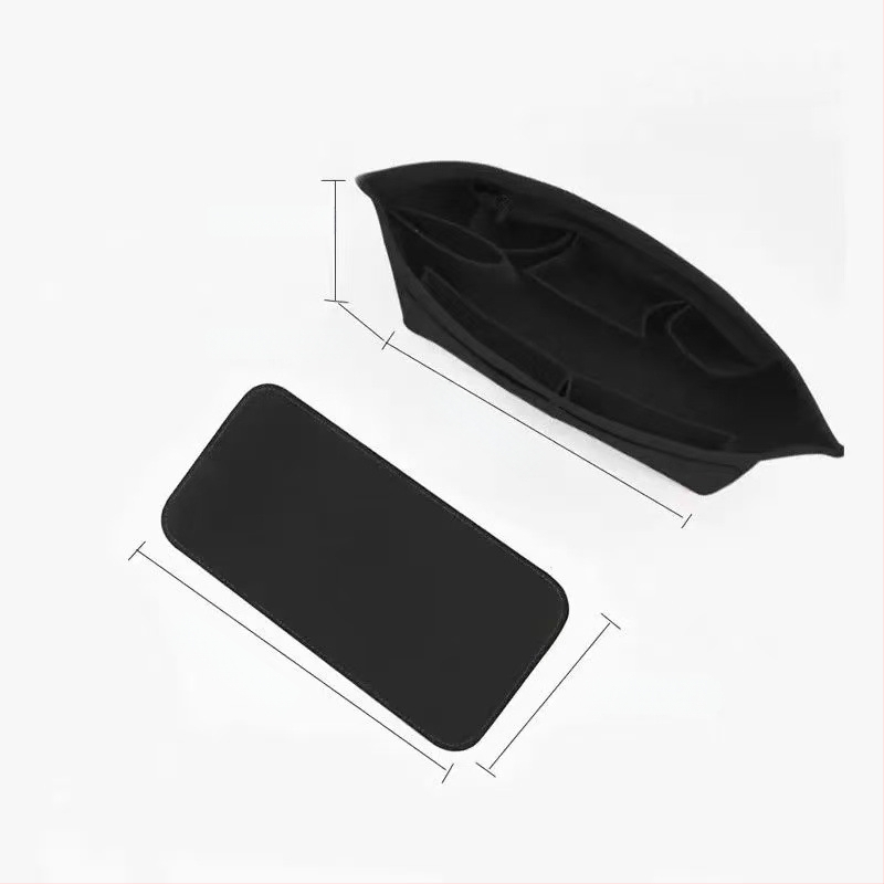 Unutarnji organizator za tote torbe – tijelo od filca, podstava od poliestera, jednobojni uzorak, ultra lagan, otporan na krađu, proširivo skladištenje za kućnu upotrebu