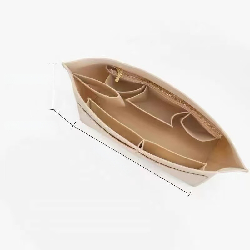 Unutarnji organizator za tote torbe – tijelo od filca, podstava od poliestera, jednobojni uzorak, ultra lagan, otporan na krađu, proširivo skladištenje za kućnu upotrebu