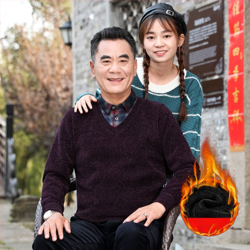 Férfi chenille kötött pulóver magas gallérral, fleece-bélés, vastagított kivitel, hosszú ujjú, 85% poliészter.