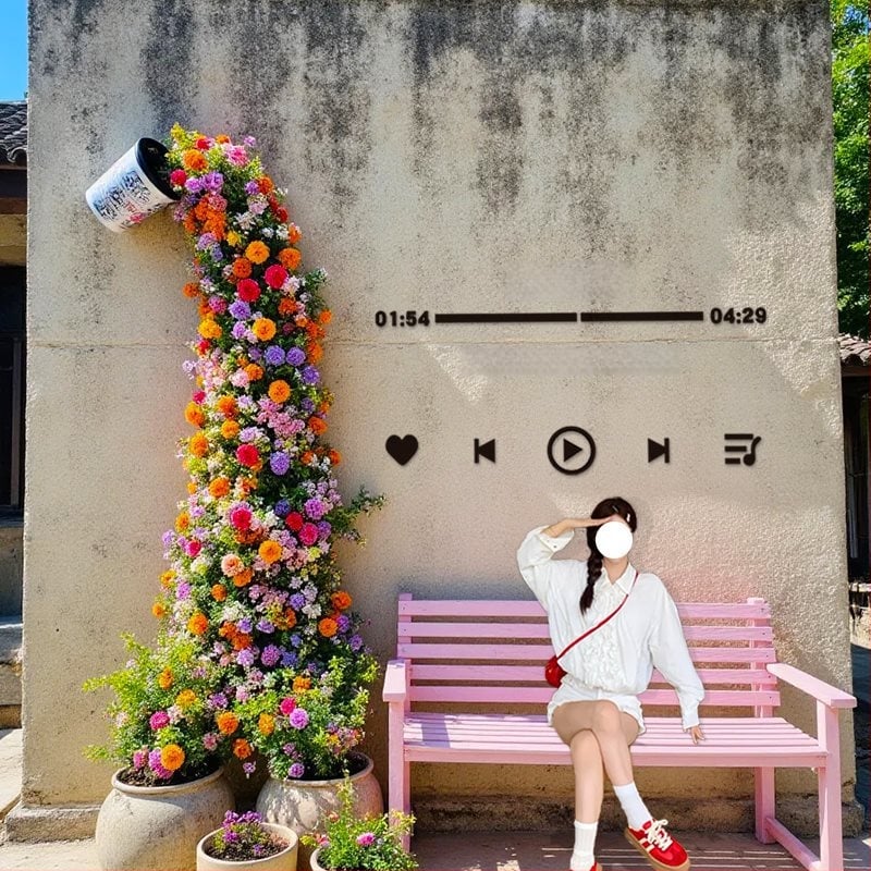 Ακρυλικό αυτοκόλλητο τοίχου για ζώνη φωτογράφισης – αδιάβροχο διακοσμητικό τοίχου για τσάι με γάλα, καφέ και ανθοπωλείο; Μοντέλο 14863995; Χώρος 14863995; Λειτουργία: Διακόσμηση