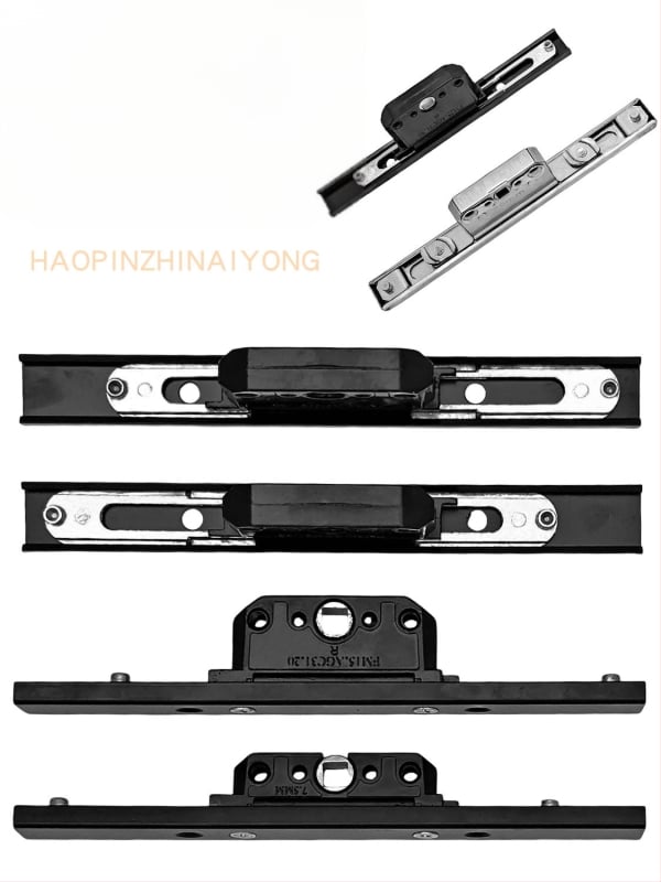 Alumíniumötvözetű bukóablak zárdoboza: átviteli zártest és teleszkópos zár, összekötő záralkatrészek