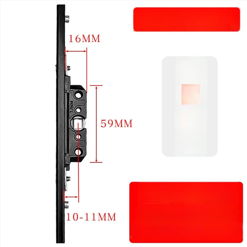 Alumíniumötvözetű bukóablak zárdoboza: átviteli zártest és teleszkópos zár, összekötő záralkatrészek