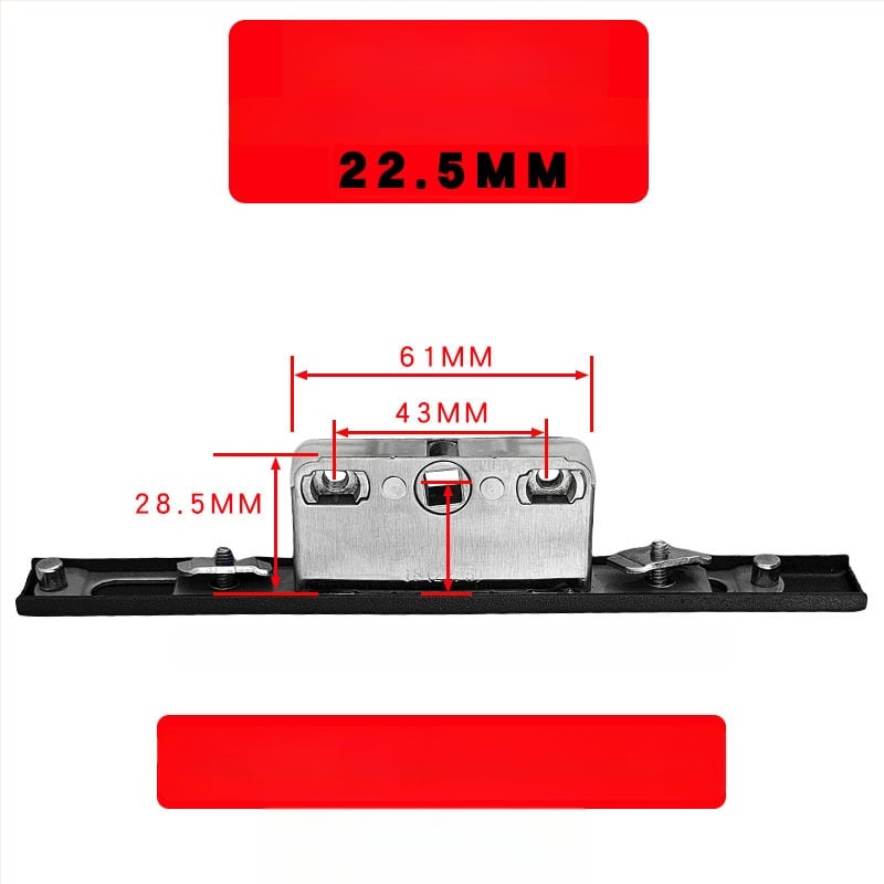 Alumíniumötvözetű bukóablak zárdoboza: átviteli zártest és teleszkópos zár, összekötő záralkatrészek