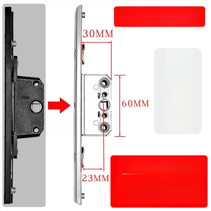 Alumíniumötvözetű bukóablak zárdoboza: átviteli zártest és teleszkópos zár, összekötő záralkatrészek