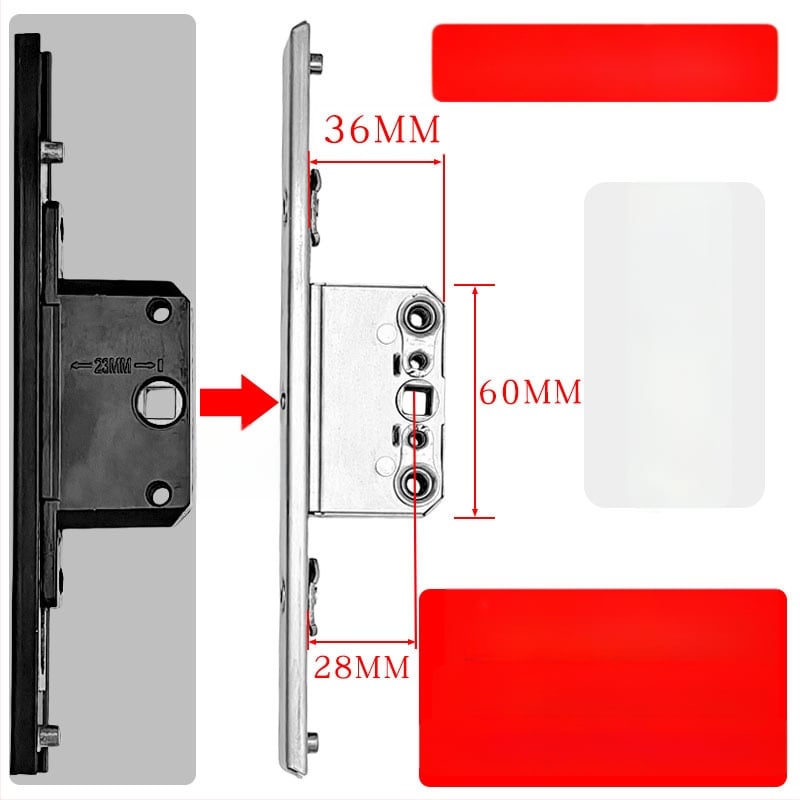 Alumíniumötvözetű bukóablak zárdoboza: átviteli zártest és teleszkópos zár, összekötő záralkatrészek