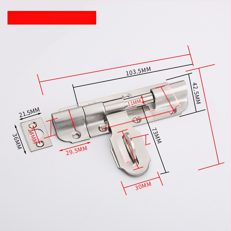 Дверна зацепка от неръждаема стомана – Solid Latch, корпус на заключващ Mechanizъм, за дървени врати, стил лайт лукс