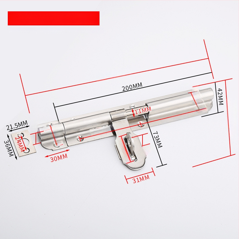 Дверна зацепка от неръждаема стомана – Solid Latch, корпус на заключващ Mechanizъм, за дървени врати, стил лайт лукс