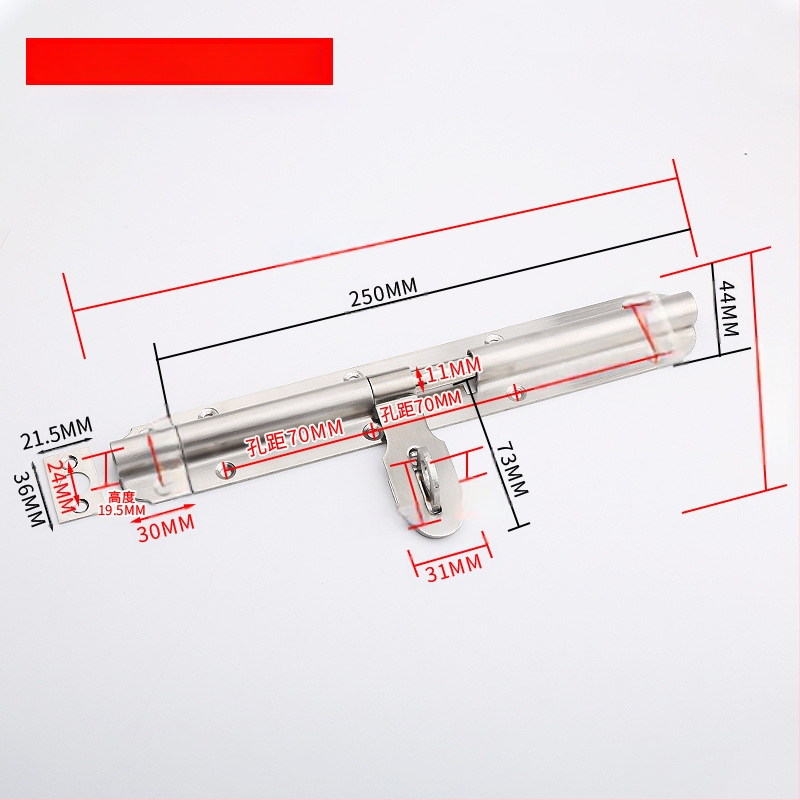 Дверна зацепка от неръждаема стомана – Solid Latch, корпус на заключващ Mechanizъм, за дървени врати, стил лайт лукс