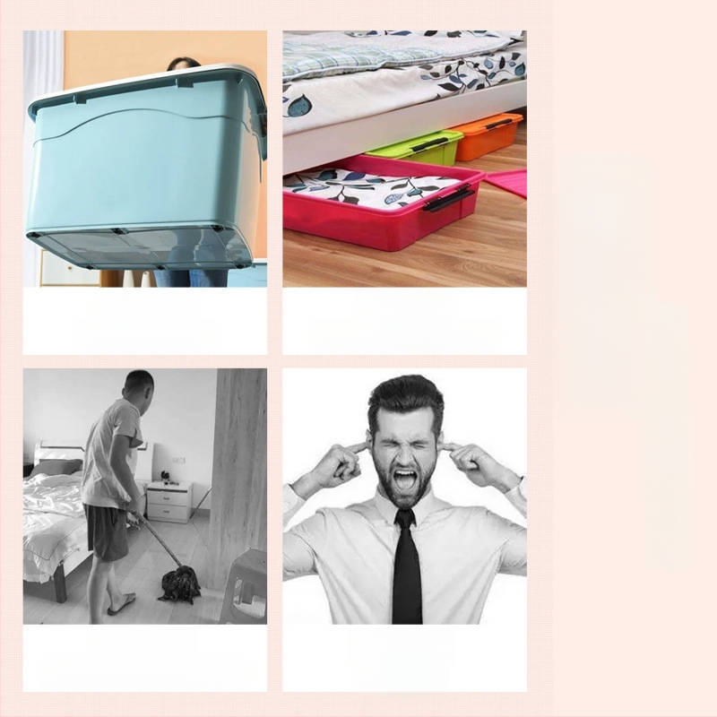 Ringing мини безшумни въртящи се ролки за мебели (ABS + неръждаема стомана)