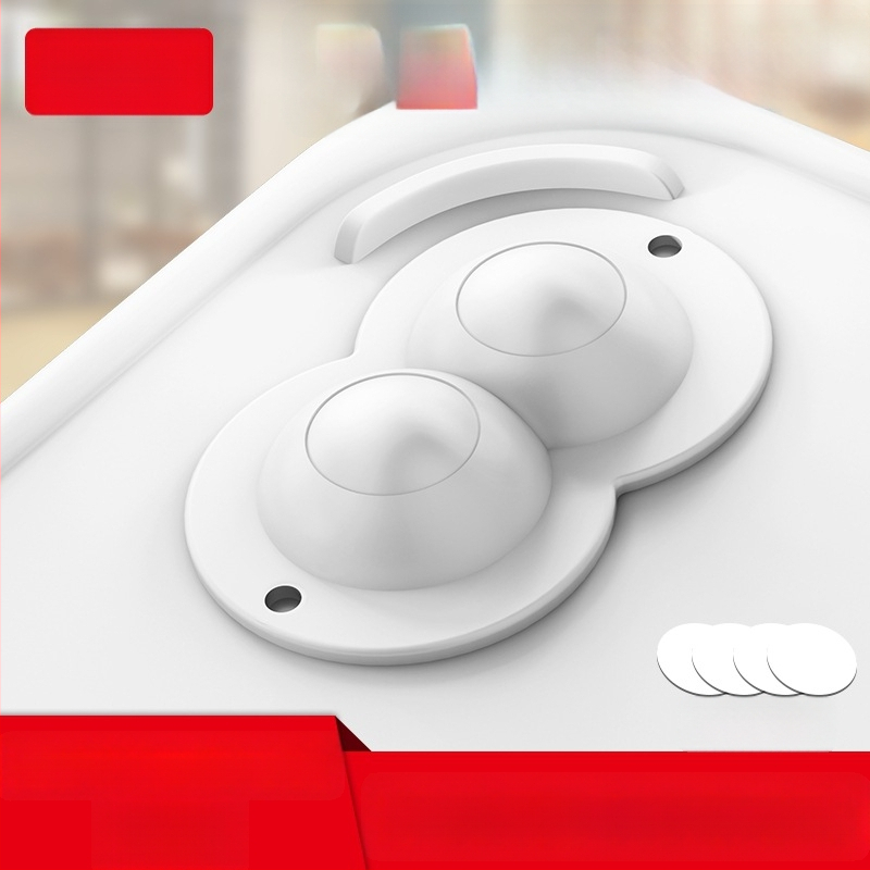 Ringing мини безшумни въртящи се ролки за мебели (ABS + неръждаема стомана)