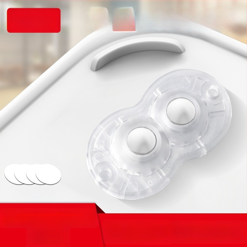 Ringing мини безшумни въртящи се ролки за мебели (ABS + неръждаема стомана)