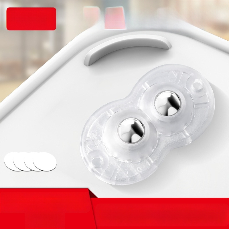 Ringing мини безшумни въртящи се ролки за мебели (ABS + неръждаема стомана)