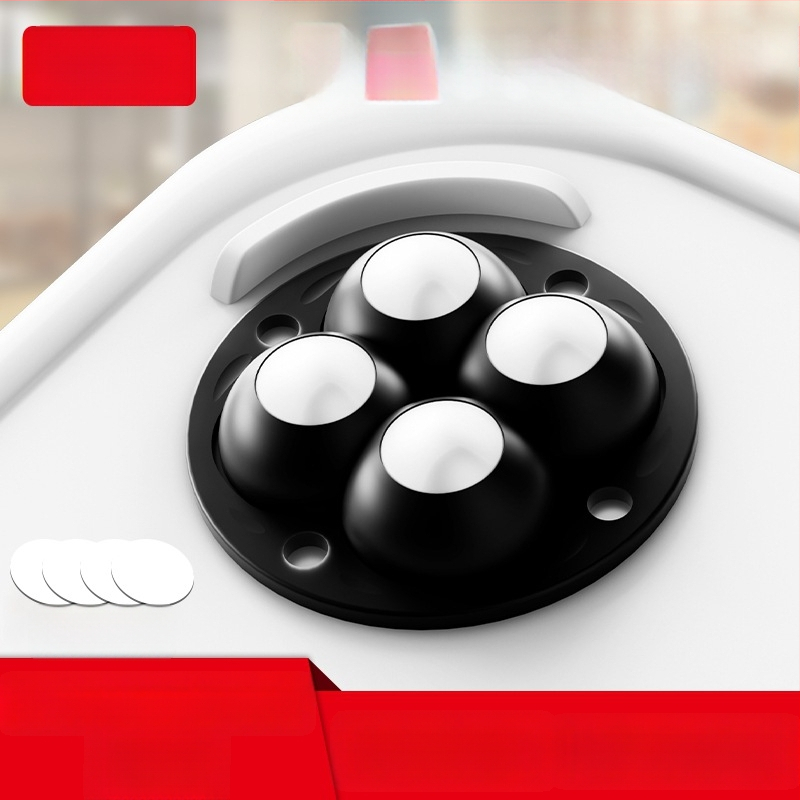 Ringing мини безшумни въртящи се ролки за мебели (ABS + неръждаема стомана)