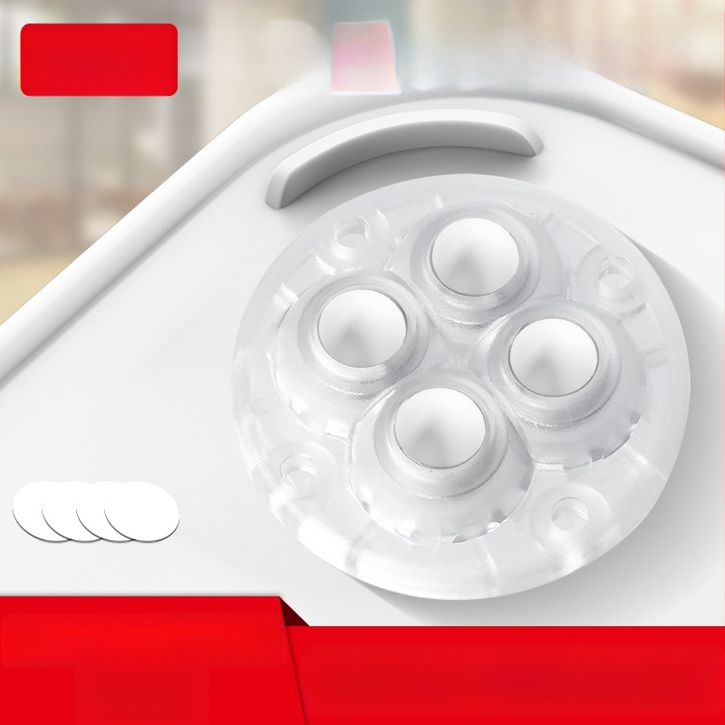 Ringing мини безшумни въртящи се ролки за мебели (ABS + неръждаема стомана)