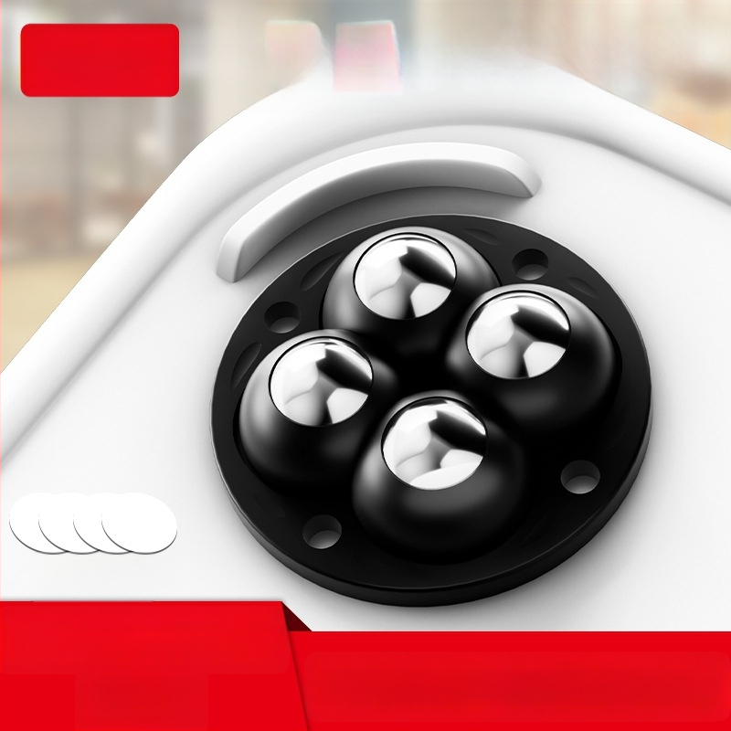 Ringing мини безшумни въртящи се ролки за мебели (ABS + неръждаема стомана)