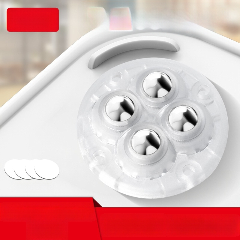 Ringing мини безшумни въртящи се ролки за мебели (ABS + неръждаема стомана)