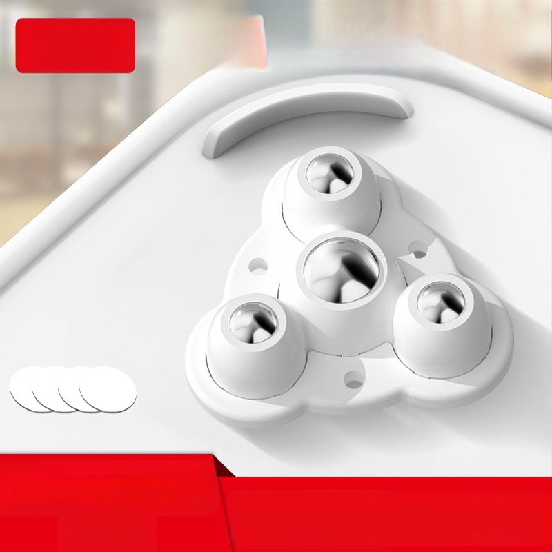 Ringing мини безшумни въртящи се ролки за мебели (ABS + неръждаема стомана)