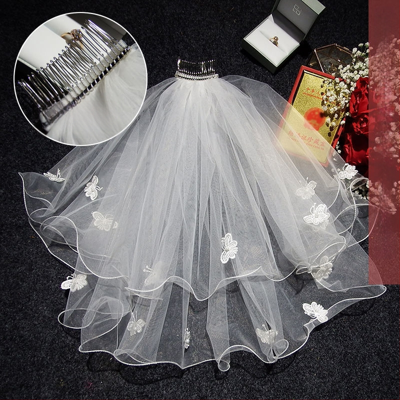 Νυφικό αξεσουάρ κεφαλής με βέλο — μοντέρνο μινιμαλιστικό στυλ για ζευγάρι, μάρκα Unique, Χειμώνας 2022