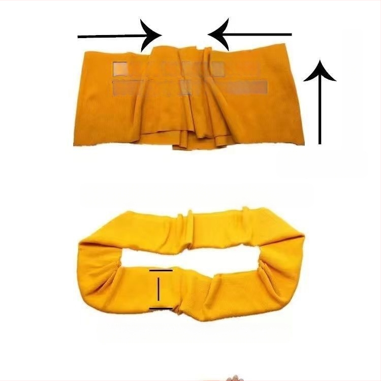 Памучна еластична рибено‑плетена тъкан за суитчър, с ръбове и маншети, шумопоглъщаща пяна