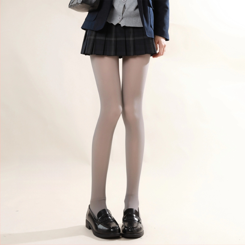 JK-stílusú bélelt harisnya fleece-béléssel, vastag téli harisnya nőknek (fleece-bélés, vastagság, téli meleg, JK-stílus, lábfejjel)