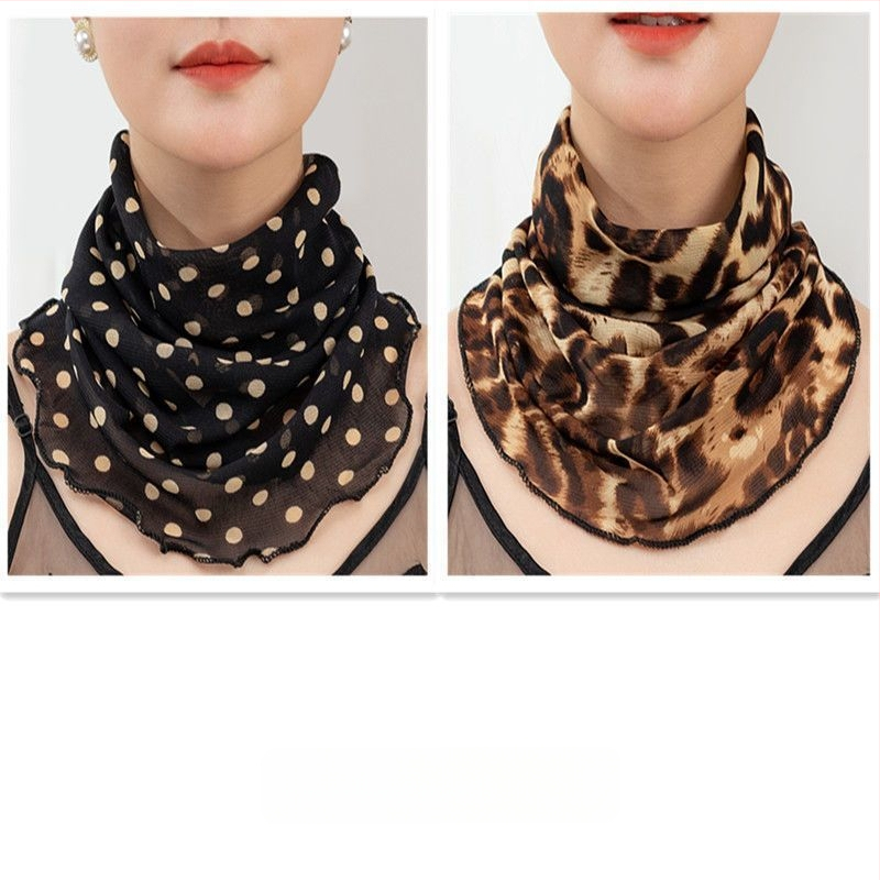 Nyakmelegítő sál poliészterből, chiffon béléssel, normál szélesség, Pure Desire stílus, tavasz 2022