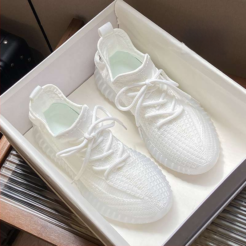 Γυναικεία casual παπούτσια για βόλτες: ελαφριά, διαπνέοντα, άνω μέρος από ελαστικό ύφασμα, μεσαίο ύψος, κορδόνια