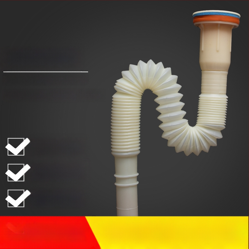 Univerzálny odtokový set pre mop drez a rôzne umývadlá, odtoková trubka typu P, CE certifikát, univerzálny súbor príslušenstva