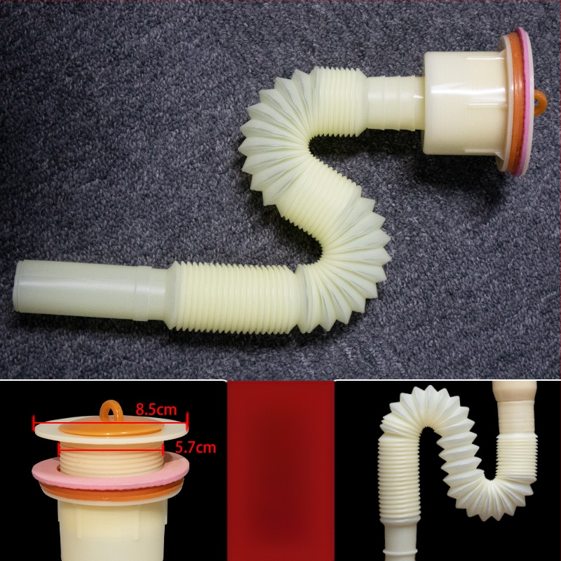 Univerzálny odtokový set pre mop drez a rôzne umývadlá, odtoková trubka typu P, CE certifikát, univerzálny súbor príslušenstva