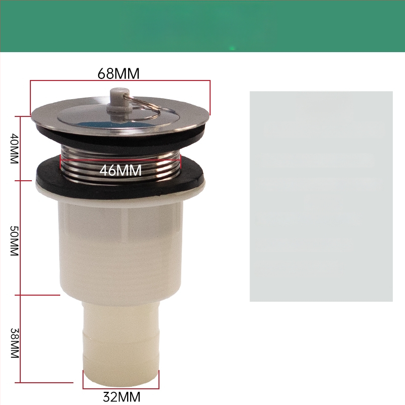 Univerzálny odtokový set pre mop drez a rôzne umývadlá, odtoková trubka typu P, CE certifikát, univerzálny súbor príslušenstva