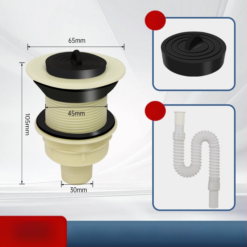 Univerzálny odtokový set pre mop drez a rôzne umývadlá, odtoková trubka typu P, CE certifikát, univerzálny súbor príslušenstva