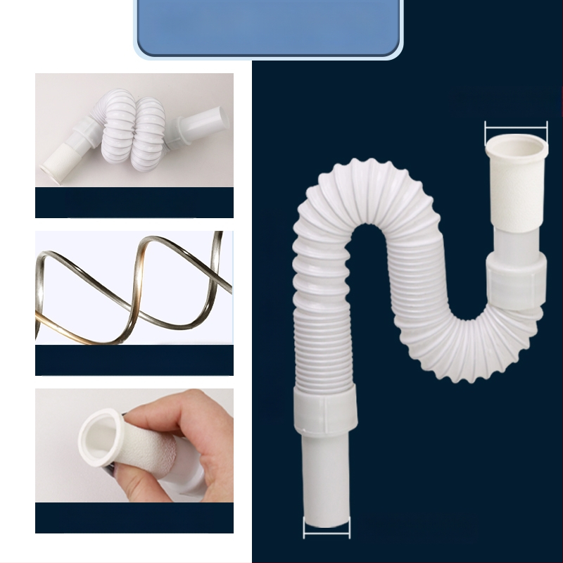 Univerzálny odtokový set pre mop drez a rôzne umývadlá, odtoková trubka typu P, CE certifikát, univerzálny súbor príslušenstva