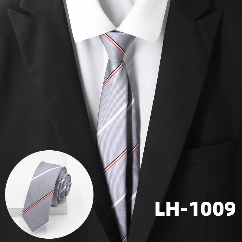 Γραβάτα για άνδρες, ζακάρτ ύφανση με ρίγες, στυλ βέλους, επένδυση πολυεστέρας