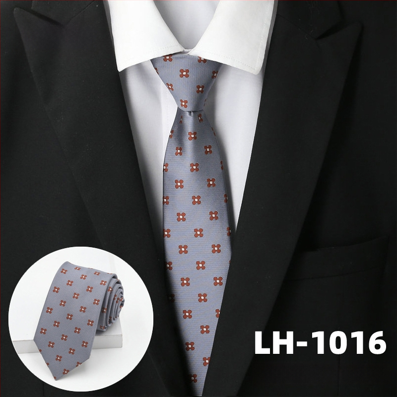 Γραβάτα για άνδρες, ζακάρτ ύφανση με ρίγες, στυλ βέλους, επένδυση πολυεστέρας