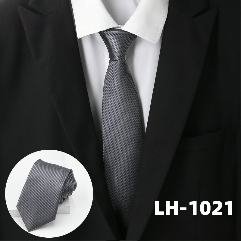 Γραβάτα για άνδρες, ζακάρτ ύφανση με ρίγες, στυλ βέλους, επένδυση πολυεστέρας