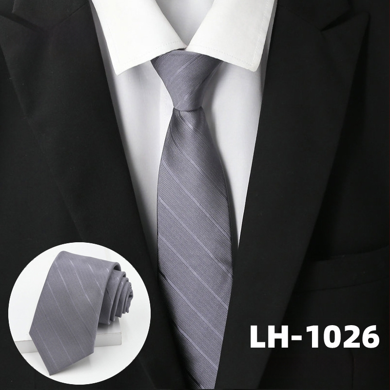 Γραβάτα για άνδρες, ζακάρτ ύφανση με ρίγες, στυλ βέλους, επένδυση πολυεστέρας