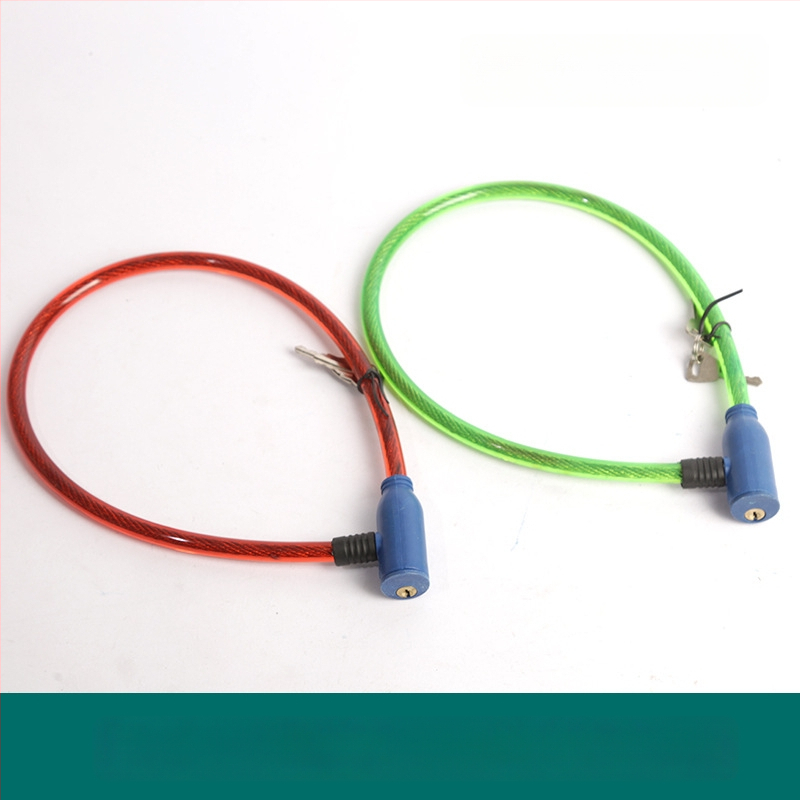 Oakman kábelzár, modell Wire lock, anyag: vas és PVC, kerékpárok, elektromos járművek és motorkerékpárok számára